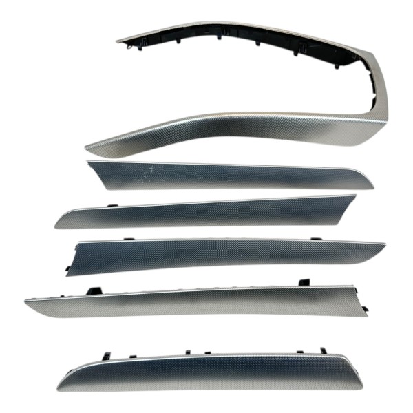 Dekorleisten Set Armaturenbrett Türen Audi A4 8K Aluminium Trigon 8K0863305S