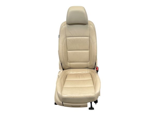 Sitz Beifahrersitz Sitzheizung Leder VW Tiguan 5N Cornsilkbeige YY