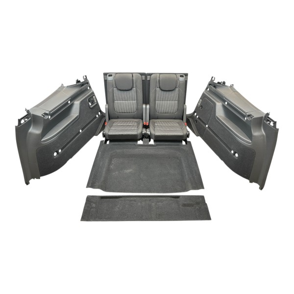 7 Sitzer Umrüstsatz Sitze Verkleidungen Stoff Seat Alhambra VW Sharan 7N schwarz