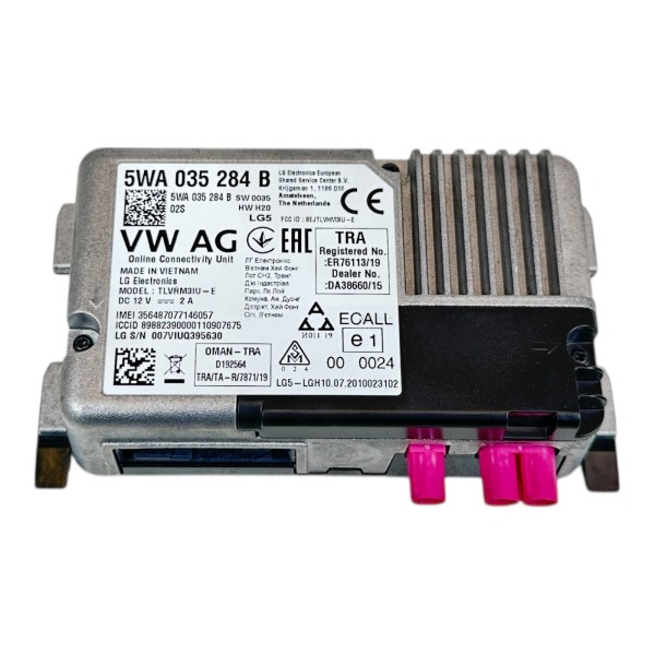 Steuergerät Onlinedienste Audi Seat Skoda VW Passat 3G Polo AW1 5WA035284B