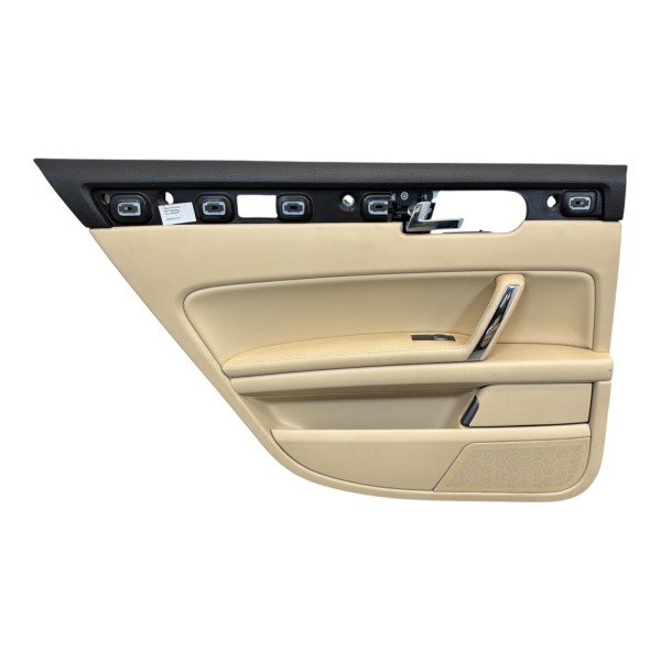 Türverkleidung hinten links kurzer Radstand Leder VW Phaeton 3D braun beige