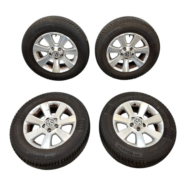 Komplettradsatz Allwetter Felge San Diego 6,5x16 ET33 VW Tiguan 5N 5N0601025A