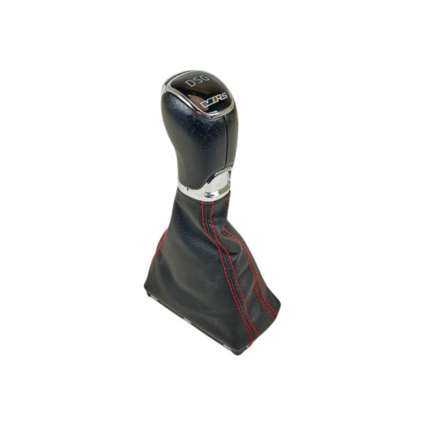 Schaltknauf Schaltsack Wählhebel DSG Skoda Octavia RS 5E schwarz rot 5E1713123AP