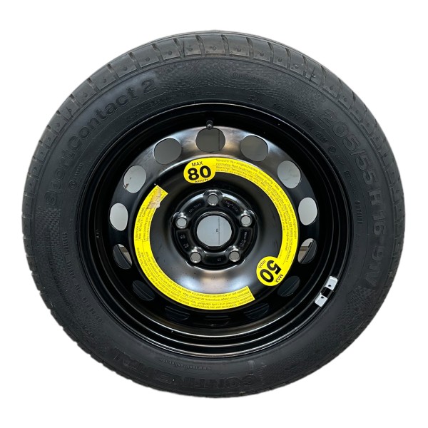 Reserverad 6.5x16 ET50 Audi A3 Seat Leon Skoda Octavia 1Z VW Golf 1K0601027K