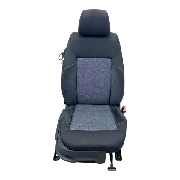 Sitz vorne rechts Sitzheizung Alcantara Stoff VW Polo 6R 2 Türer schwarz Denim