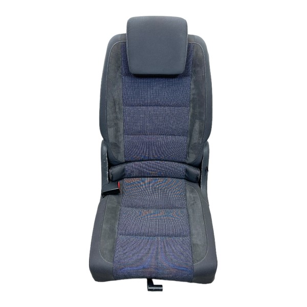 Sitz Autositz hinten links Alcantara Stoff VW Touran 1T3 anthrazit denim 34