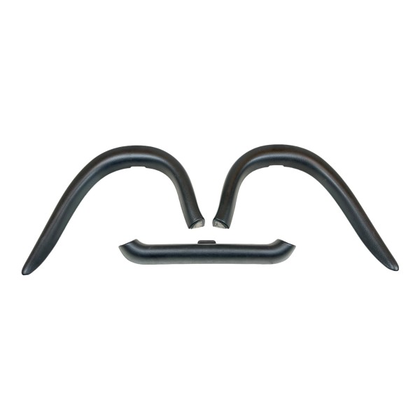 Abdeckung Verkleidung Set Überrollbügel Porsche Boxster 986 schwarz 98658031113