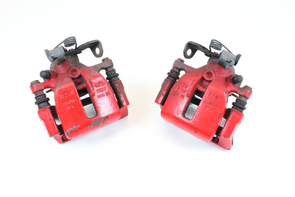 Bremssattel Bremszange Set hinten Hinterachse Audi A4 8E 8H B7 rot 288x12mm