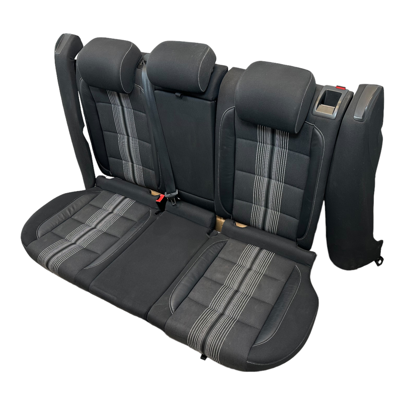 Rücksitzbank Rückbank Rücksitz Leder Stoff VW Golf 6 AJ5 Variant schwarz  grau, Sitze, Rückbänke, Innenraum und Einrichtung