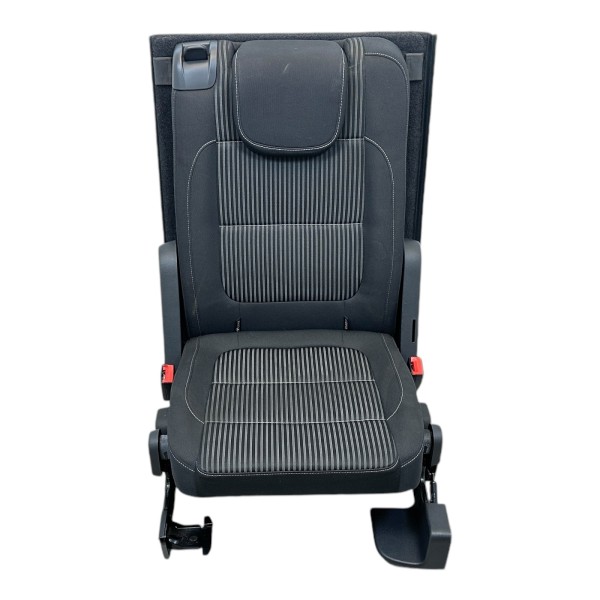 Sitz hinten rechts Stoff Rücksitz 2 Sitzreihe Seat Alhambra 710 Titanschwarz