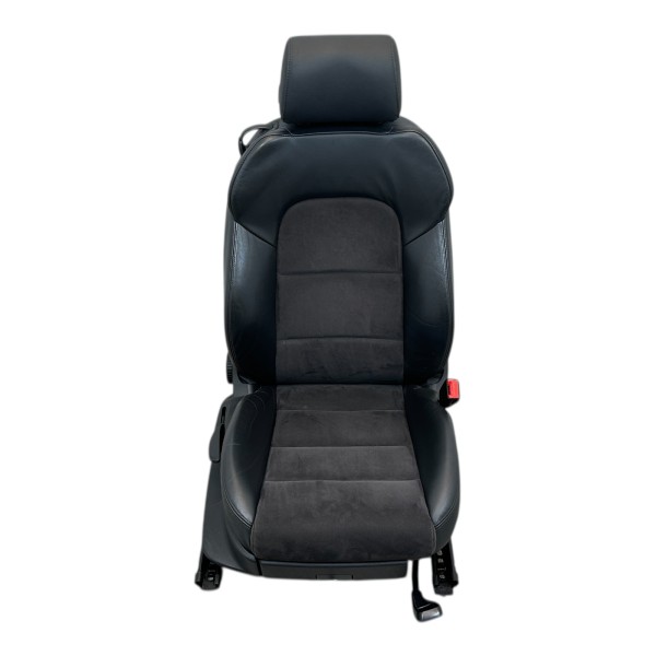Sitz Beifahrersitz Leder Alcantara Sitzheizung Audi A3 Cabrio 8P soul schwarz