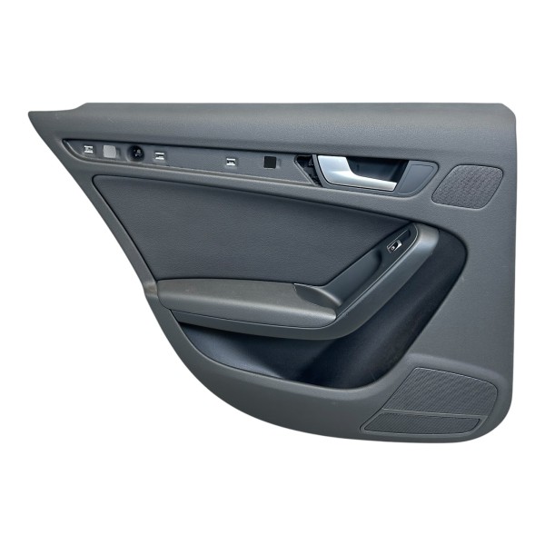 Türverkleidung Türpappe hinten links Leder Audi A4 8K soul schwarz N5W/FZ