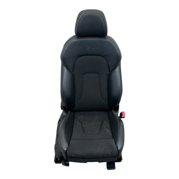 Sitz Beifahrersitz S-line Sitzheizung Leder Stoff Audi A5 Coupe 8T schwarz