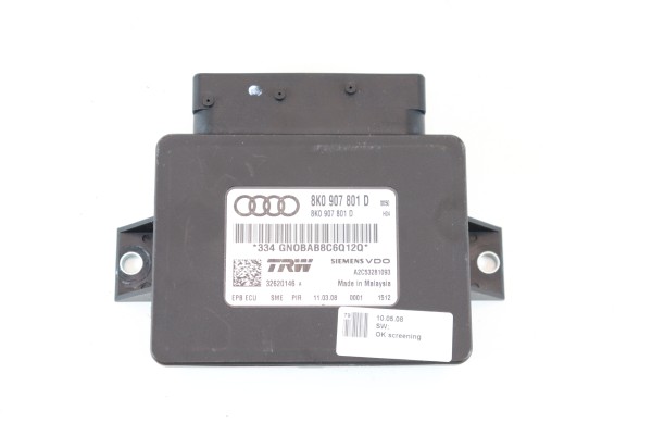 Steuergerät elektromechanische Handbremse Audi A4 8K A5 S5 RS5 8T 8K0907801D