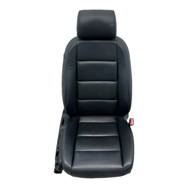 Sitz vorne rechts Beifahrersitz Audi A6 4F Leder soul schwarz