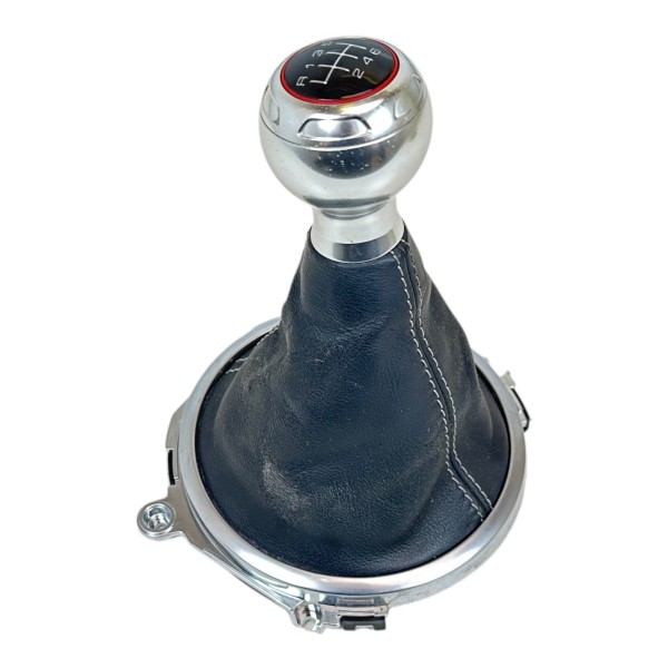 Schaltknauf Schaltsack 6 Gang Aluminium Leder Audi TT 8J schwarz 8J0711113F