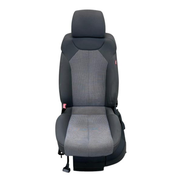 Sitz vorne links Fahrersitz Autositz Stoff Seat Leon 1P grau BP