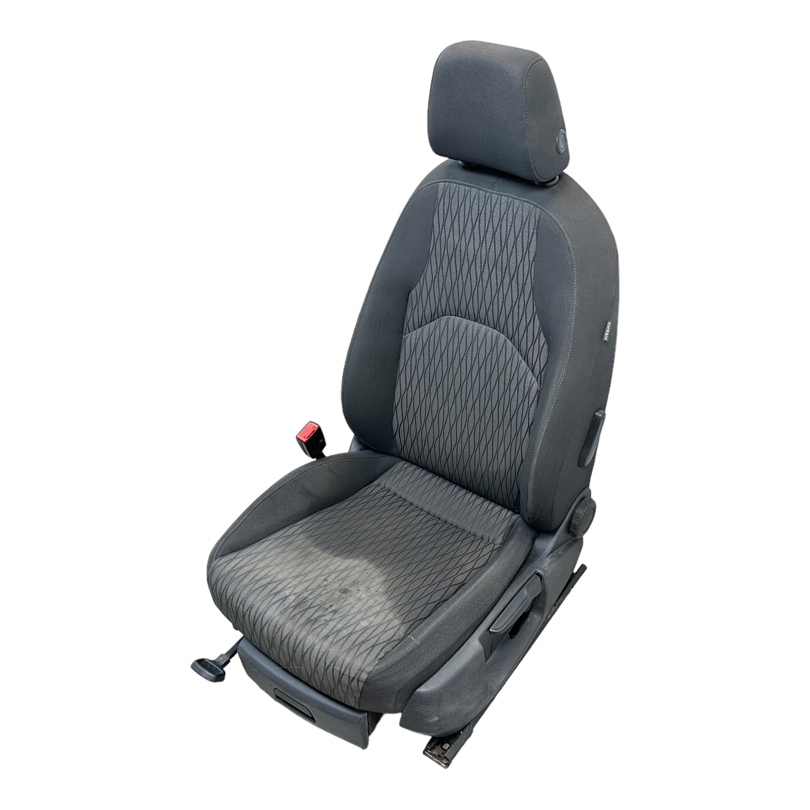 Sitz vorne links Fahrersitz Stoff Seat Leon 5F schwarz anthrazit, Sitze,  Rückbänke, Innenraum und Einrichtung