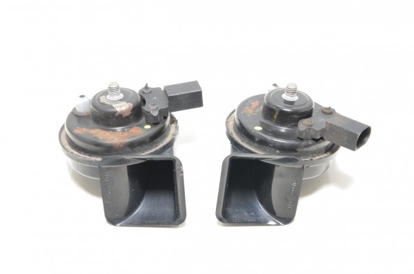 Hupe Doppeltonfanfare Signalhorn Set VW Golf Scirocco 1K0951221A 1K0951223A