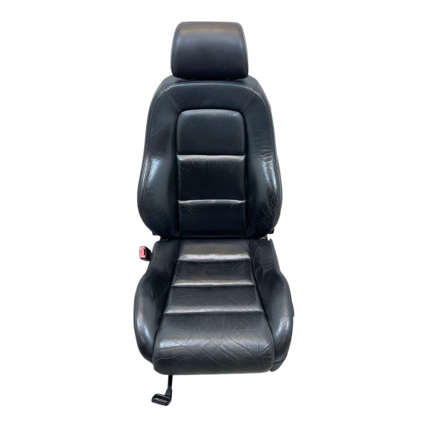 Sitz links Fahrersitz Sportsitz Leder Audi TT Coupe 8N soul schwarz N5D/JN