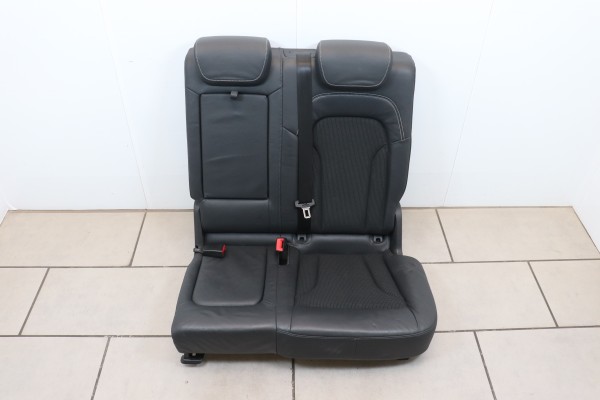 Rücksitzbank Rücksitz Rückbank links Leder Stoff Audi Q5 8R schwarz N7V / QF