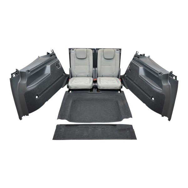 7 Sitzer Umrüstsatz Sitze Verkleidungen Stoff Seat Alhambra VW Sharan 7N grau