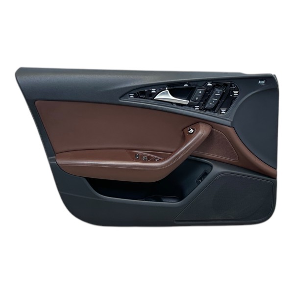 Türverkleidung vorne links Türpappe Leder Audi A6 4G nougatbraun N5D/VB