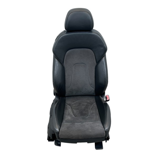 Sitz vorne rechts Beifahrersitz Leder Alcantara Audi A5 Coupe 8T schwarz N7U/GD