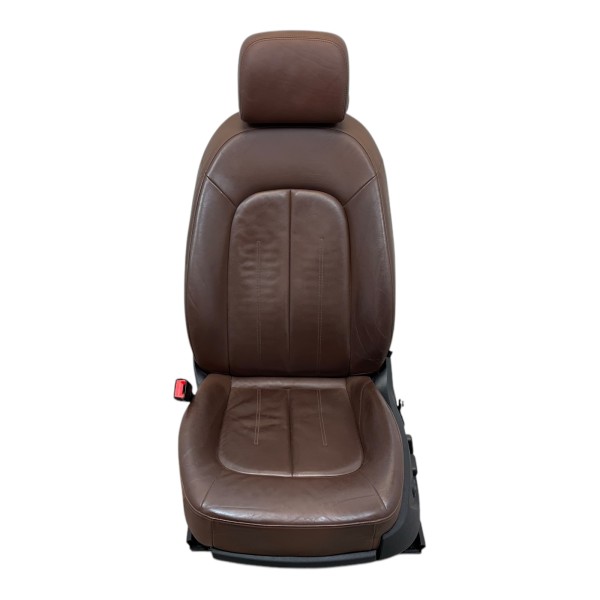 Sitz vorne links Fahrersitz Sitzheizung Leder Audi A6 4G nougatbraun N5D/VB