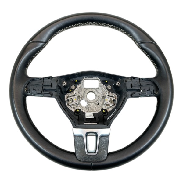 Multifunktionslenkrad Lenkrad Leder VW Golf 6 Passat B7 schwarz 3C8419091BE