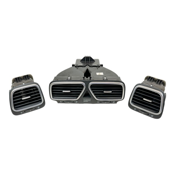 Lüftungsdüsen Set Ausströmer Luftdüse VW Eos Scirocco alu schwarz 1Q0819728H