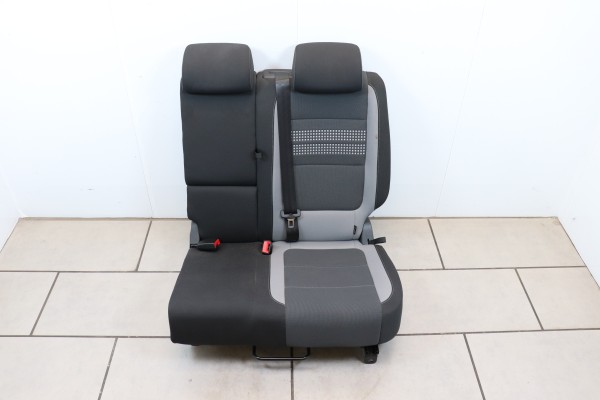 Sitz hinten links Fahrerseite Sitzbank Stoff VW Golf Plus 5M Anthrazit Artgrey