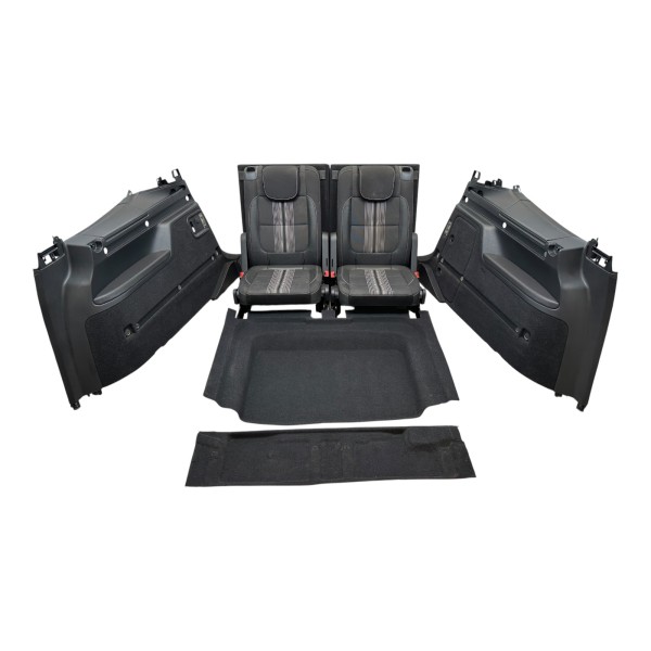 7 Sitzer Umrüstsatz Sitze Verkleidungen Seat Alhambra VW Sharan 7N schwarz