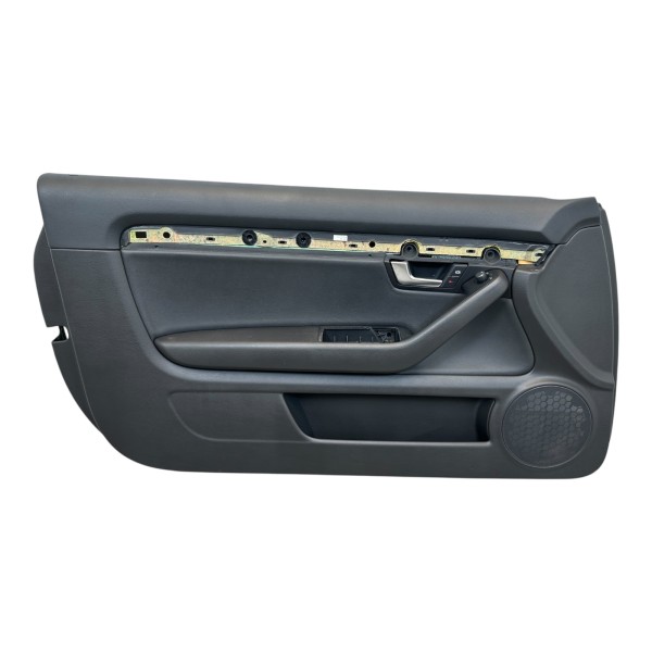 Türverkleidung links Türpappe Audi A4 S4 Cabrio 8H B7 Leder schwarz N5T/MG