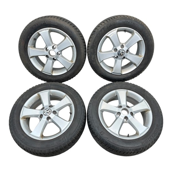 Komplettradsatz Winter 205/55R16 Felge 6x16 ET50 VW Golf 6 7 Touran 1T4071496C