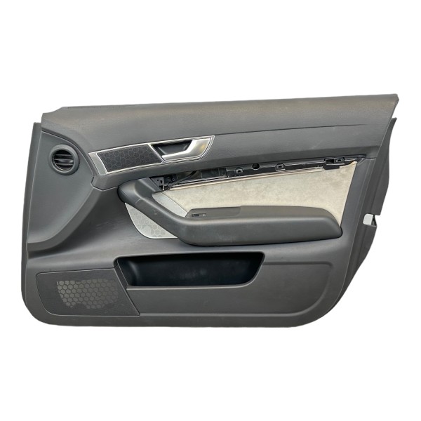 Türverkleidung vorne rechts Türpappe Alcantara Audi A6 4F schwarz silber