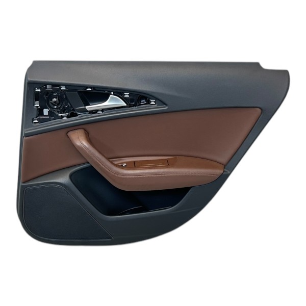 Türverkleidung hinten rechts Türpappe Leder Audi A6 4G nougatbraun N5D/VB