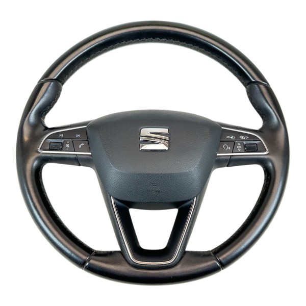 Lenkrad Multifunktionslenkrad Seat Leon 5F Leder 5F0419091L