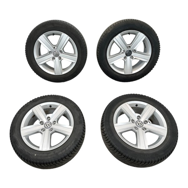 Kompletträder Allwetterreifen Alufelgen 6,5x16 ET46 VW Golf 7 5G0601025BN