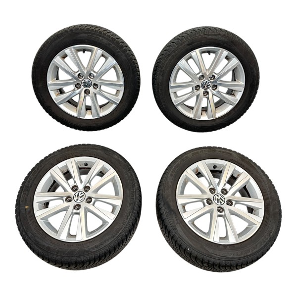 Komplettradsatz Allwetter Falken Alufelge Style 6x15 ET40 VW Polo 6R 6R0601025R