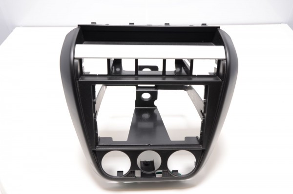 Radioschacht Blende VW Fox 5Z schwarz silber 5Z0858061A