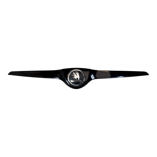 Leiste Motorhaube Emblem Skoda Fabia 5J Monte Carlo LF9R schwarz 5J0853633D