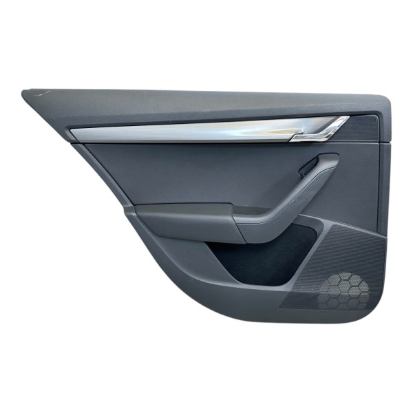 Türverkleidung hinten links Türpappe Skoda Octavia Combi 5E satinschwarz HA