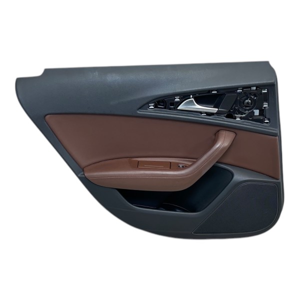 Türverkleidung hinten links Türpappe Leder Audi A6 4G nougatbraun N5D/VB