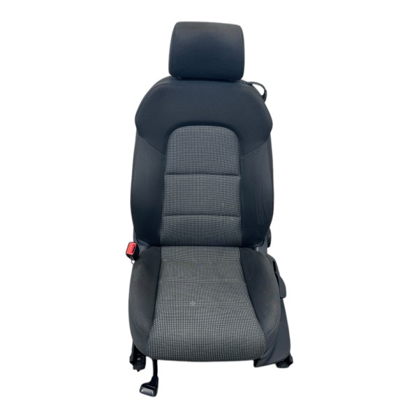 Sitz Fahrersitz Sportsitz Sitzheizung Stoff Audi A3 Coupe 8P schwarz silber