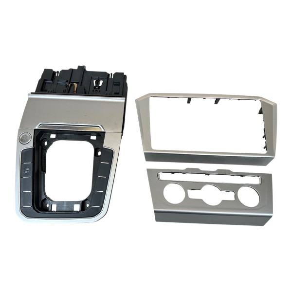 Dekorblenden Mittelkonsole Armaturenbrett VW Passat 3G silver grey 3G1864263
