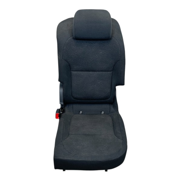 Sitz hinten links Fahrerseite Stoff Skoda Yeti 5L Facelift schwarz onyx