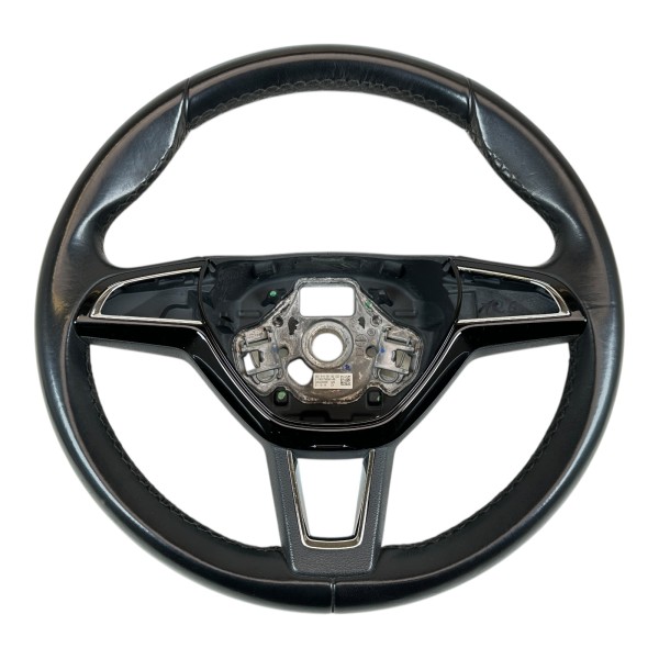 Lenkrad Multifunktionslenkrad Leder Skoda Fabia Octavia 5E schwarz 5E0419091BQ