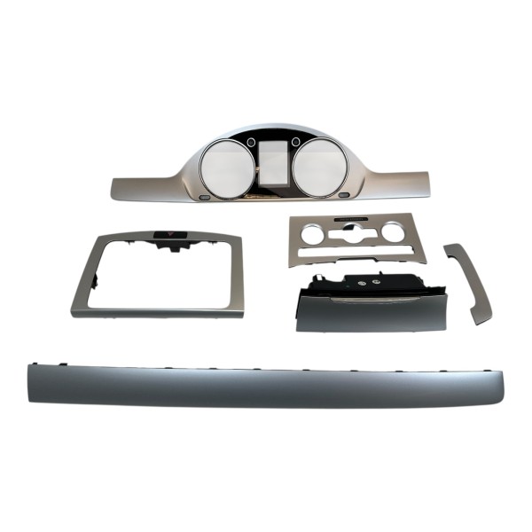Dekorleisten Set Armaturenbrett Aschenbecher VW Passat B7 362 365 Mattchrom