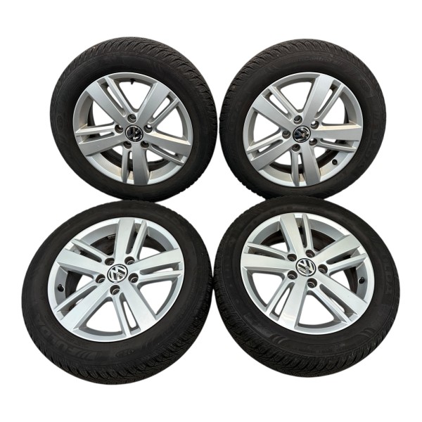 Kompletträder Allwetterreifen 6.5x16 ET50 Alufelge VW Golf 6 Touran 5K0601025AH